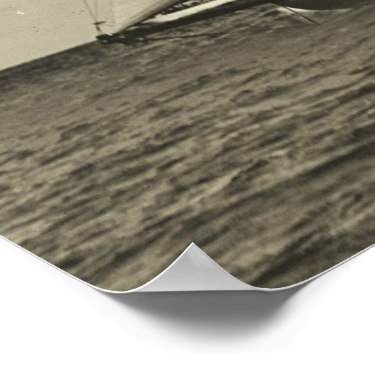 ヨットシャムロックレーシングアメリカズカップ1899 ポスター (角)