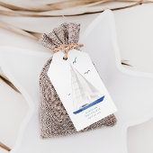 ヨットバミニマル航海のイブシャワーアホイボーイ ギフトタグ