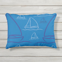 ヨットパターン アウトドアクッション