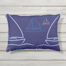 ヨットパターン アウトドアクッション