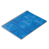 ヨットパターン ノートブック (左側)