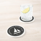 ヨットパーソナライズされたクラブ帆船カスタム帆船 コースター (側面)