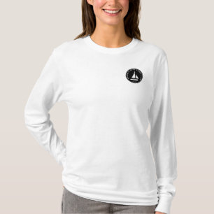ヨットパーソナライズされたクラブ帆船カスタム帆船 Tシャツ