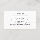 ヨットブローカーとディーラーの名刺サンセット 名刺 (裏面)