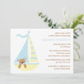 ヨットベアベビーシャワー 招待状 (スタンド正面)