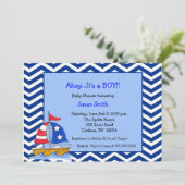 ヨットベビーシャワー招待状 招待状 (スタンド正面)