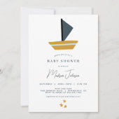 ヨットベビーシャワー招待状 招待状 (正面)