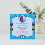 ヨットボーイベビーシャワー招待状 招待状 (スタンド正面)