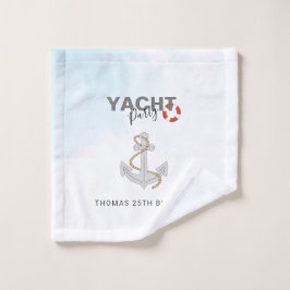 ヨットボートクルーズバースデーパーティー ウォッシュタオル