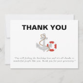 ヨットボートクルーズバースデーパーティー サンキューカード (正面)