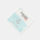 ヨットボートクルーズバースデーパーティー スタンダードカクテルナプキン (角)