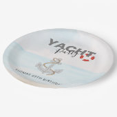 ヨットボートクルーズバースデーパーティー ペーパープレート (アングル)