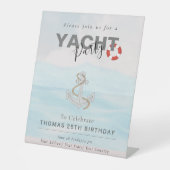 ヨットボートクルーズバースデーパーティー 台座サイン (正面)