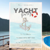 ヨットボートクルーズバースデーパーティー 招待状