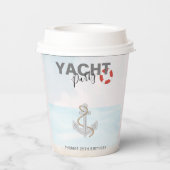 ヨットボートクルーズバースデーパーティー 紙コップ (裏面)