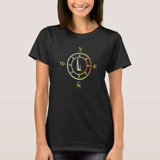 ヨットボートセーラーセーリング海ライフ航海の Tシャツ (正面)