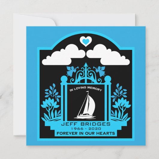 ヨットマン | ヨットウーマン 追悼式 記念品 カード (正面)