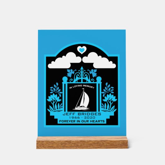 ヨットマン | ヨット人葬儀記念館 アクリルサイン (正面)