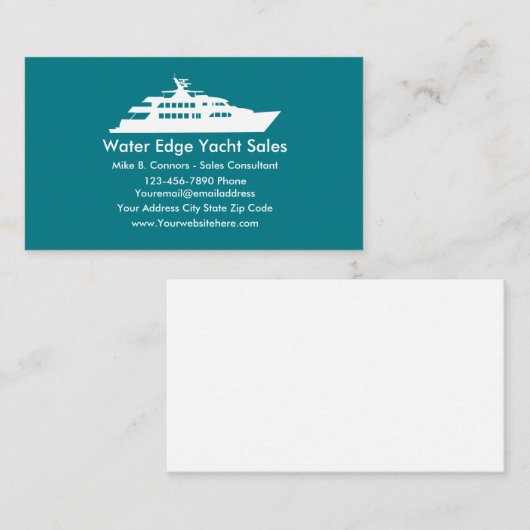 ヨットモダン販売 名刺 (正面/裏面)