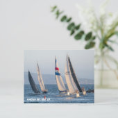 ヨットレース – マリーナデルレイ（カリフォルニア州） ポストカード (スタンド正面)