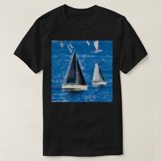 ヨットレース Tシャツ (デザイン正面)