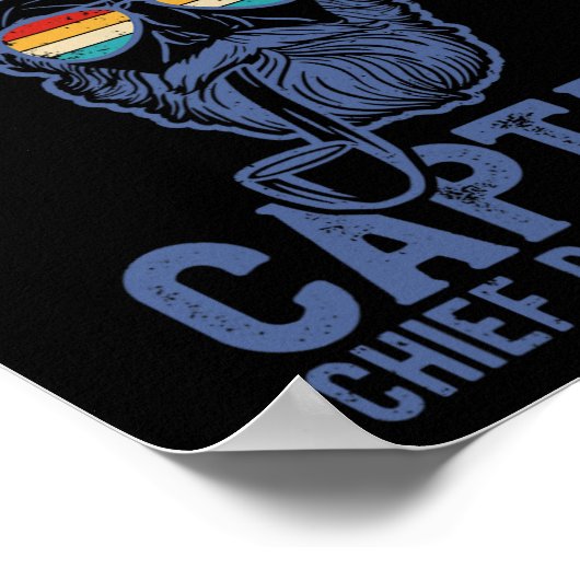 ヨットロックキャプテンポントゥーンボートパーティーセーラーボアティ ポスター (角)