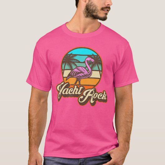 ヨットロック 70年代 80年代 レトロ お友達 家族 Tシャツ (正面)