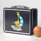 ヨット付きキリン メタルランチボックス (インサイチュ)