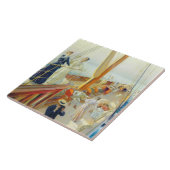 ヨット地中海のイン（J.L.スチュワート） タイル (側面)