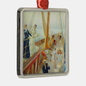 ヨット地中海のイン（J.L.スチュワート） メタルオーナメント (右)