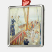 ヨット地中海のイン（J.L.スチュワート） メタルオーナメント (左)