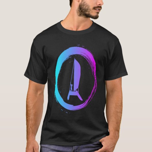 ヨット帆船セーラーキャタマラン Tシャツ (正面)