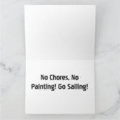 ヨット帆船海ボートレースファーズデイカード カード (内部)