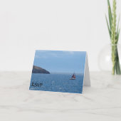 ヨット招待状返信カード 招待状 (正面)