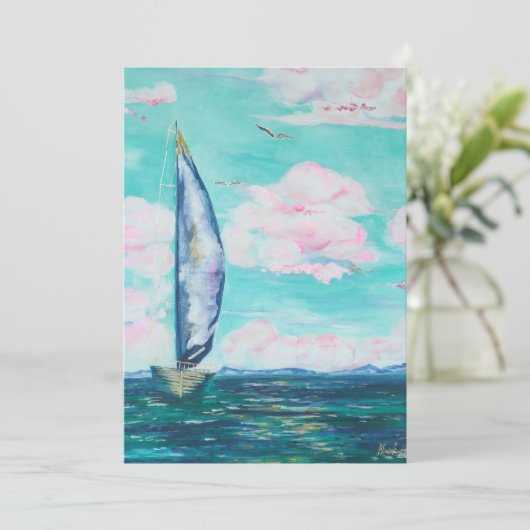 ヨット招待状 招待状 (スタンド正面)