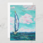 ヨット招待状 招待状 (正面/裏面)