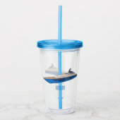 ヨット漫画イラストレーション アクリルタンブラー (正面)