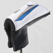 ヨット漫画イラストレーション ゴルフヘッドカバー (3/4 正面)