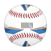 ヨット漫画イラストレーション 野球ボール (裏面)