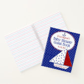 ヨット航海のニュートラルベビーシャワーゲストブック | ノートブック (内部)