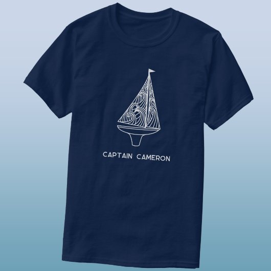 ヨット船長ネームデザイン Tシャツ