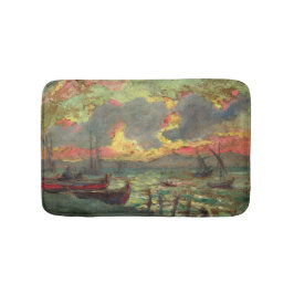 ヨット・オン・ザ・ショア(by Kimon Loghi) バスマット