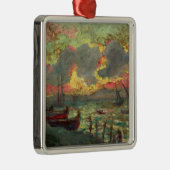 ヨット・オン・ザ・ショア(by Kimon Loghi) メタルオーナメント (右)