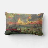 ヨット・オン・ザ・ショア(by Kimon Loghi) ランバークッション (裏面)