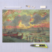 ヨット・オン・ザ・ショア(by Kimon Loghi) 薄葉紙 (クラフト)