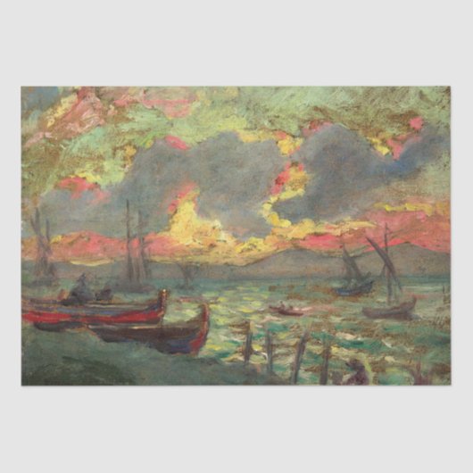 ヨット・オン・ザ・ショア(by Kimon Loghi) 薄葉紙 (正面)