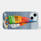 ヨット オーシャン 写真 アート フォンケース iPhone 15ケース (裏面横)