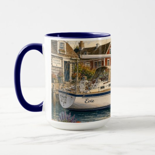 ヨット コーヒーマグ 15oz. マグカップ (左)