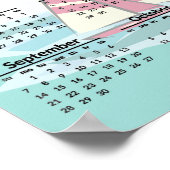 ヨット デザイン 2025 カレンダー ポスター (角)