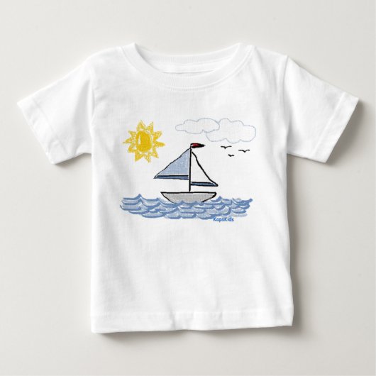 ヨット ベビーTシャツ (正面)